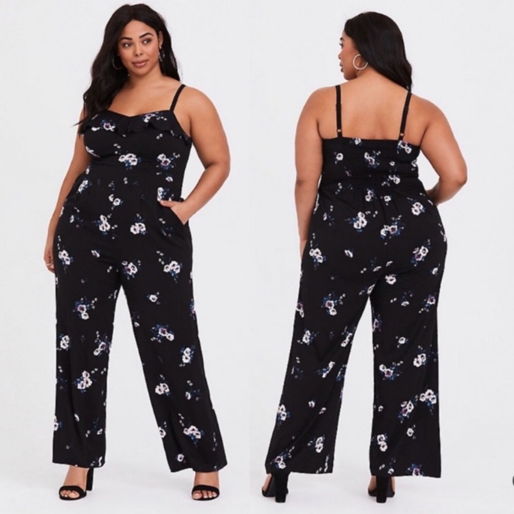 NWOT TORRID Jumper torrid floral ruffle challis